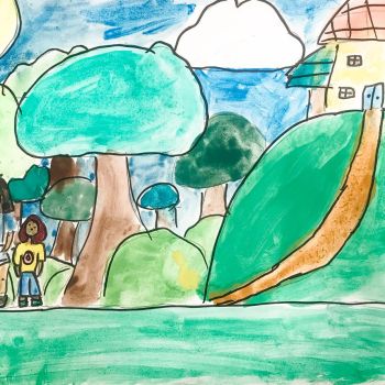 Mollie Magelakis St Joseph's Chiltern Year 5      Be Kind Wherever You Are     Texta, Watercolour