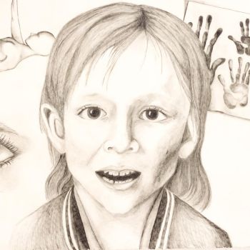 Krystal Lilley FCJ College Benalla Year 11      Stuck     Graphite Pencil, Greylead      Stuck was inspired from the universal idea of Childhood Memories. It depicts how I see my past and what I remember most. As humans we tend to remember bad memories mo