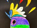 Conor French St Mary's Rushworth Year 1      Colour Bird - Pete Cromer Inspired     Paper, Soft Pastel