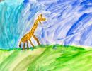 Willow Riley St Monica's Kangaroo Flat Year 2      My Giraffe     Marker, Watercolour