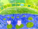 Jolie Carr St Monica's Wodonga Prep      Monet's Garden     Oil Pastel